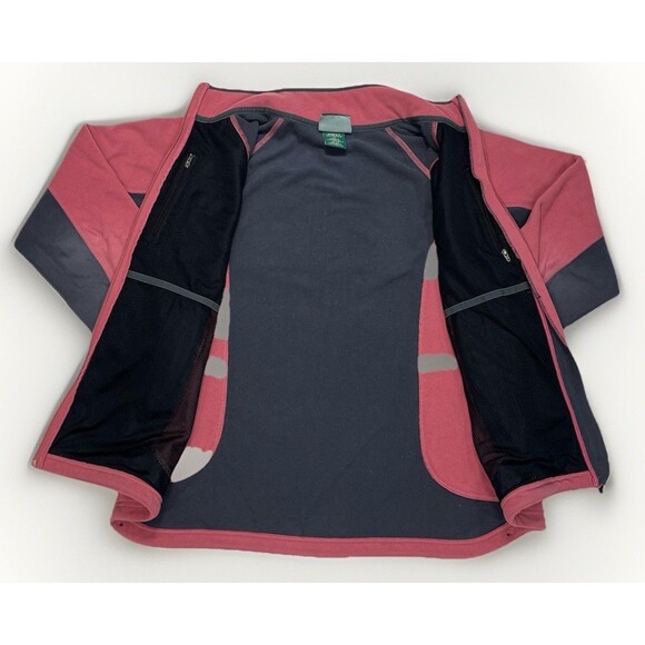 LL Bean Jacket Womens Large L Full Zip Fleece Polartec Fleece Y2K Retro - Picture 3 of 10